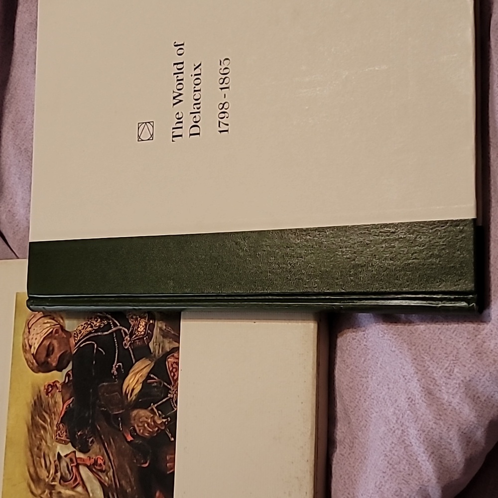 The World of Delacriox 1797 to 1865 Hardcover Art Book with slip cover.